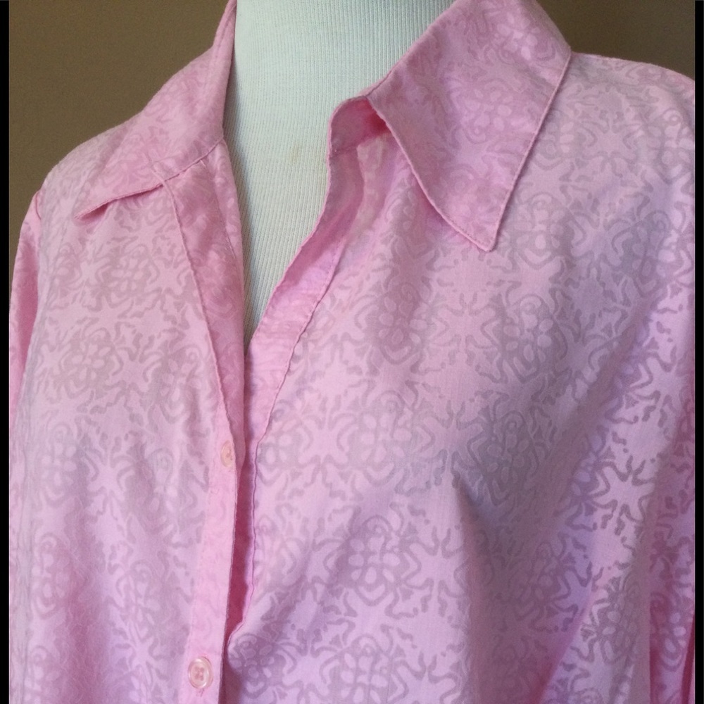 Apt.9. Pink Button Front 1X